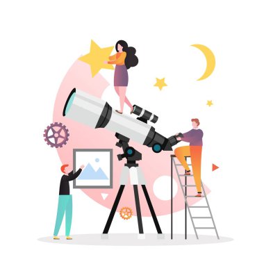 Web afişi için Astroloji vektör kavramı, web sayfası