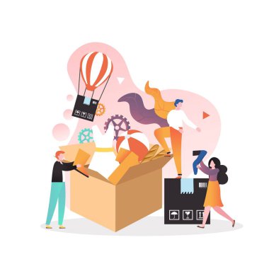 Web pankartı için gönüllü vektör kavramı, web sayfası