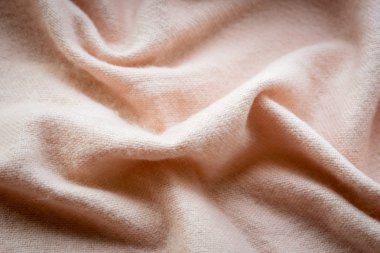 yumuşak yün kumaş şeftali rengi