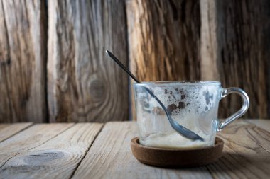 Boş bir fincan kahve.