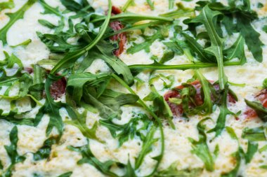 domates ve roka closeup omlet