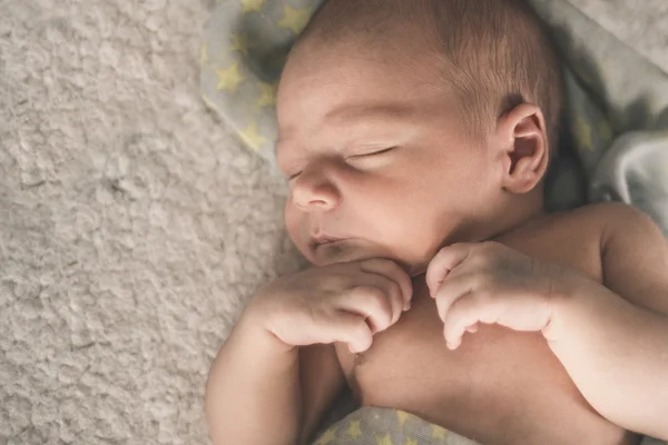 Portret snu noworodka z bliska Obrazy Stockowe bez tantiem