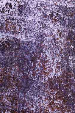 Paslı metalin dokusu