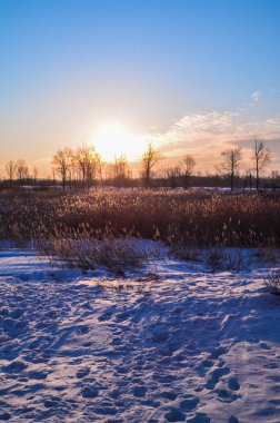 güzel kış gündoğumu