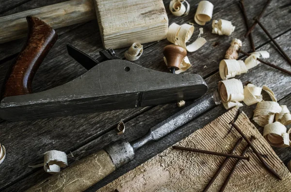 Tool kit carpenter — Stock Photo, Image