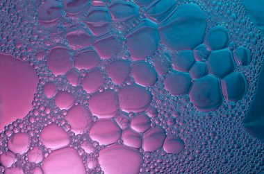 Kabarcıkların soyut arkaplanı