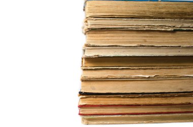 Bir yığın eski kitap.