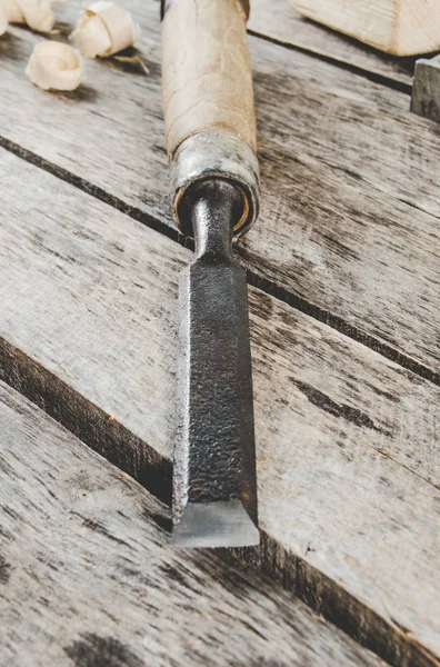 Chisel narzędzia stolarz — Zdjęcie stockowe