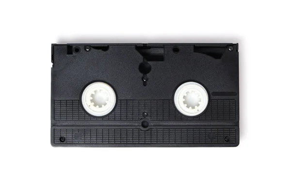 Retro videotape on white background, close-up isolate. — Stock Photo, Image