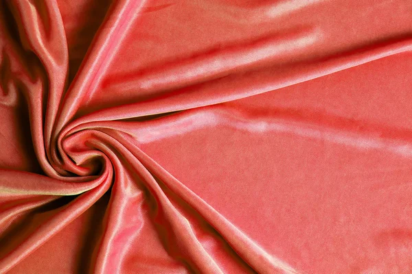 Textura, fundo abstrato, tecido vermelho de seda artisticamente dispostos . — Fotografia de Stock