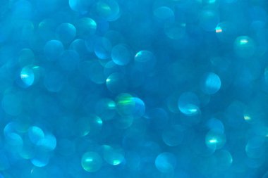 Mavi ile bulanık bokeh ile soyut arkaplan.