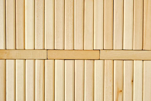 Achtergrond van houten strak gevouwen rechthoekige bakstenen. — Stockfoto