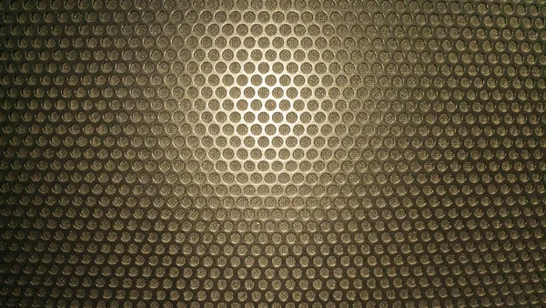 Abstract Background Metal Mesh Even Spaced Holes Golden — Stock Photo, Image