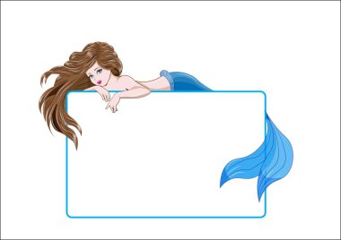 güzel deniz kızı çerçeve