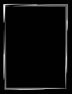 siyah çerçeve basit