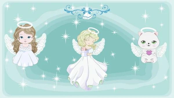 Angel set — Stock vektor