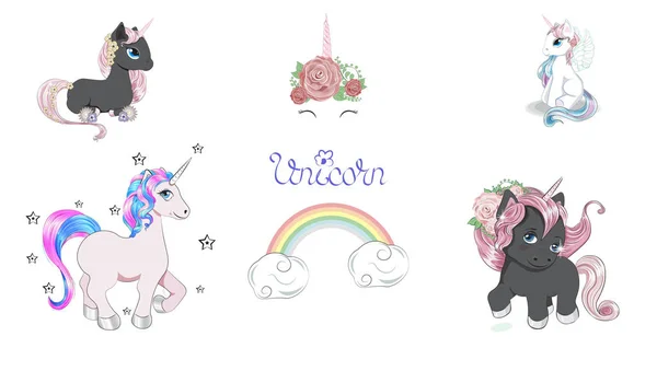 Tek boynuzlu at seti