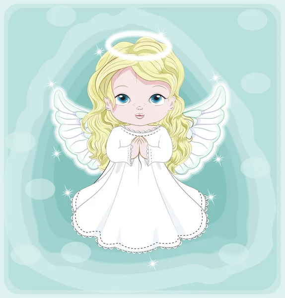 Jul baby angel — Stock vektor