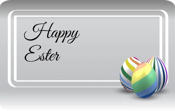Ευτυχισμένο Πάσχα Ευχετήρια Κάρτα Αυγά Σοκολάτας Ρετρό Style Εικόνα — Διανυσματικό Αρχείο