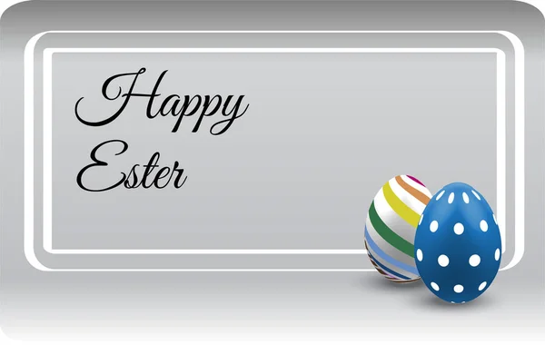 Ευτυχισμένο Πάσχα Ευχετήρια Κάρτα Αυγά Σοκολάτας Ρετρό Style Εικόνα — Διανυσματικό Αρχείο