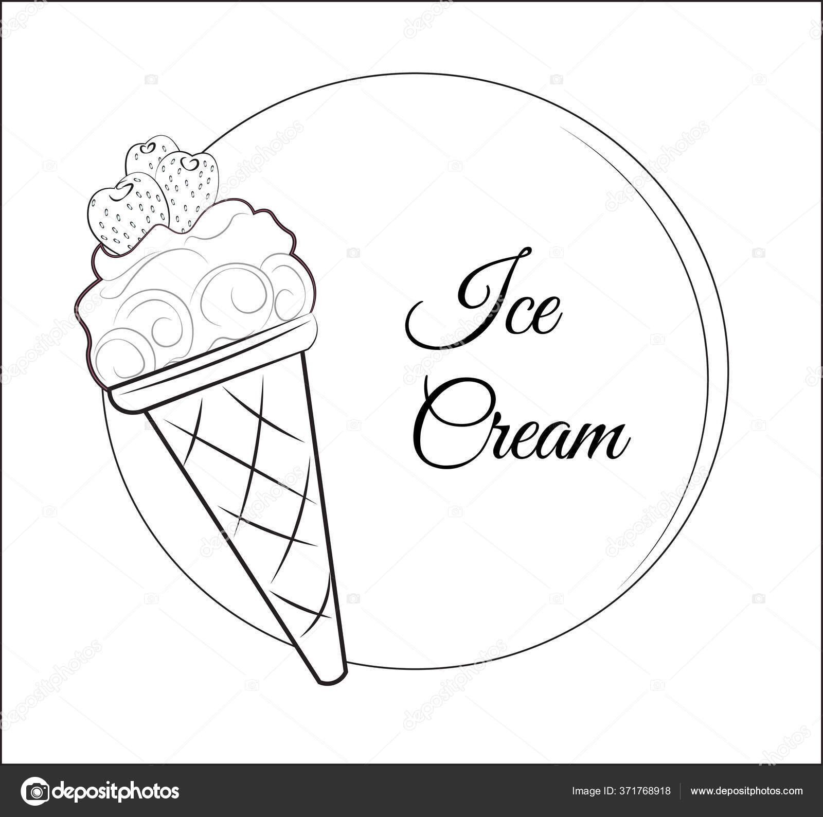 Dessin Cornet De Glace À Imprimer  Coloriage Creme Glacee Coloriages