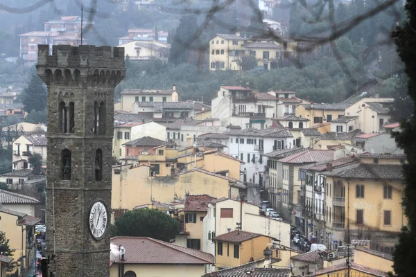 Vista Sul Paese Fiesole Toscana — Foto Stock