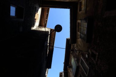 Scanno, İtalya - 12 Ekim 2019: Scanno Abruzzese kasabası