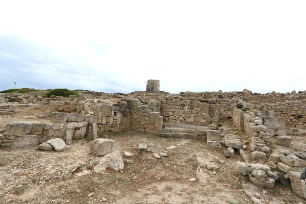 Cabras Włochy Lipca 2011 Stanowisko Archeologiczne Tharrosa Prowincji Oristano — Zdjęcie stockowe