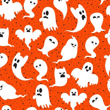 Çizgi Film ürkütücü hayalet karakter kümesi