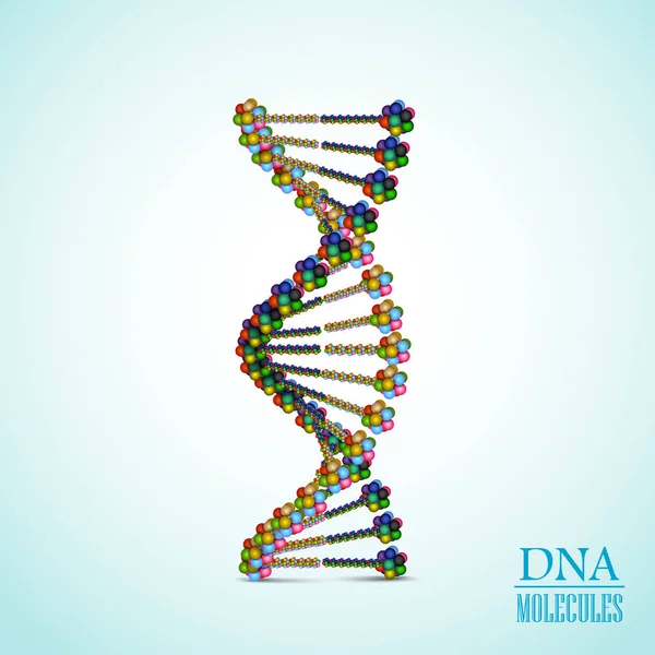 Sfondo DNA colorato — Vettoriale Stock