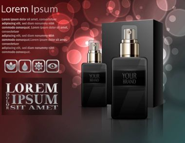 Paket kutu ile erkek parfüm