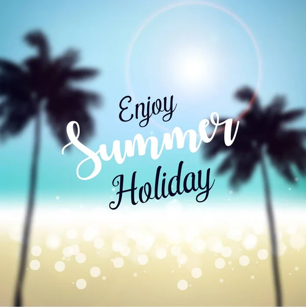 Užijte si letní dovolenou — Stockový vektor