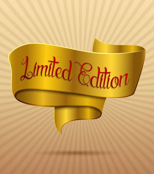 Złoty transparent limited edition — Wektor stockowy