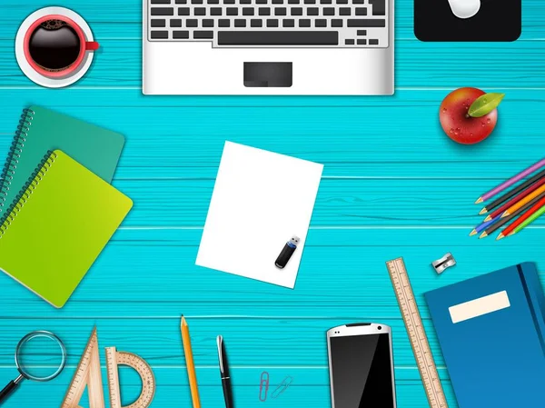 İş ofis ve işyeri üst arka plan görüntüleme