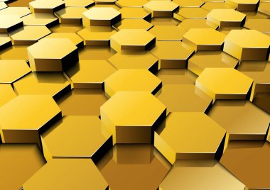 Perspektif altıgen arka plan