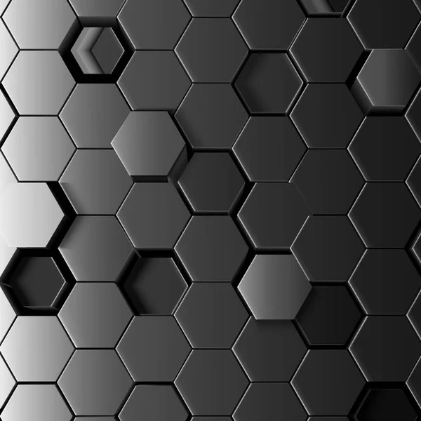 Fondo hexagonal abstracto — Vector de stock