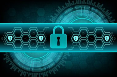 Soyut teknoloji kavramı arka plan vektör çizim