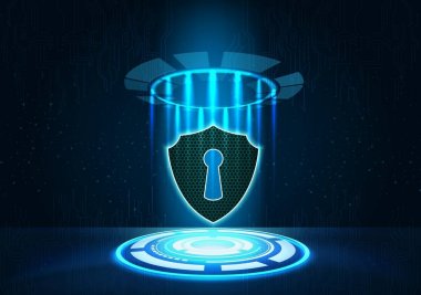 Soyut teknoloji arkaplanının vektör çizimi