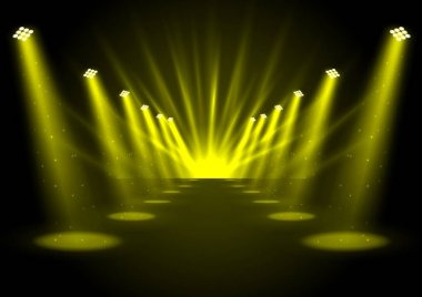 Glowing altın spot vektör çizim