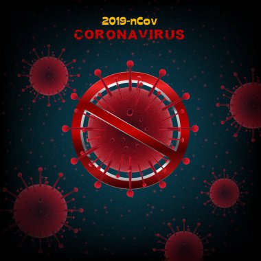 İllüstrasyon konsepti koronavirüs hastalığının vektör çizimi COVID-19