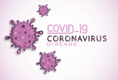 İllüstrasyon konsepti koronavirüs hastalığının vektör çizimi COVID-19