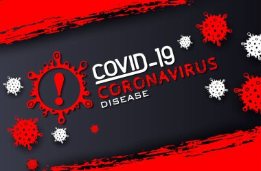 İllüstrasyon konsepti koronavirüs hastalığının vektör çizimi COVID-19