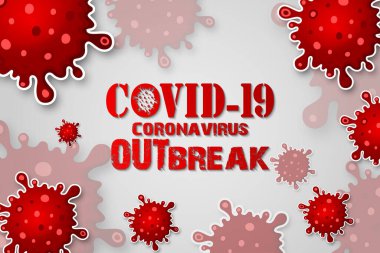 İllüstrasyon konsepti koronavirüs hastalığının vektör çizimi COVID-19