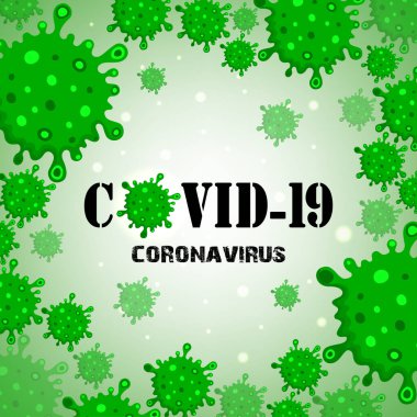 İllüstrasyon konsepti koronavirüs hastalığının vektör çizimi COVID-19