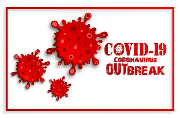 Ilustracja Wektorowa Koncepcji Choroby Koronawirusowej Covid — Wektor stockowy