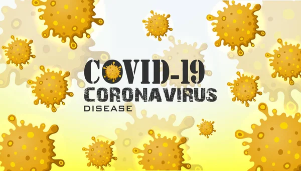 İllüstrasyon konsepti koronavirüs hastalığının vektör çizimi COVID-19