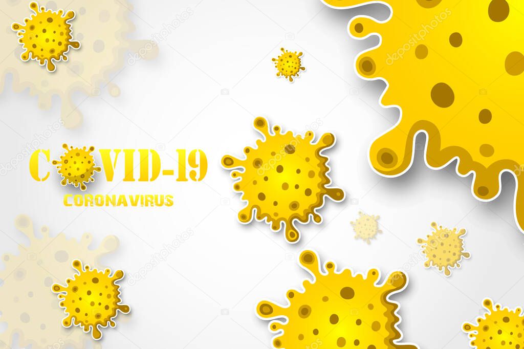 Vector illustration of Illustrations concept coronavirus disease COVID-19
