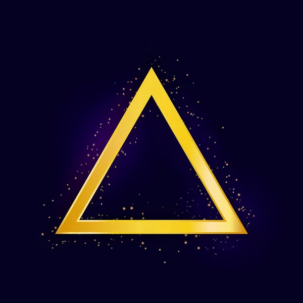 Vektör altın çerçeve ışıkları etkisi parlak koyu arka plan ile. Parlayan yıldızlar ve glitter ile banner. Vektör şablonu