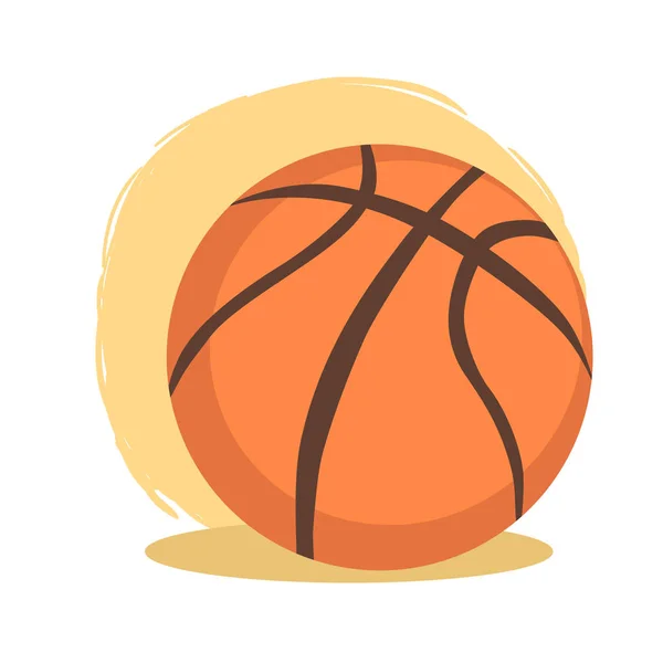 Baloncesto bola deporte dibujos animados vector — Vector de stock