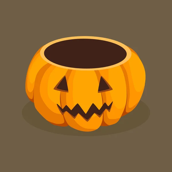 Halloween Jack Pumpkin koš vektor — Stockový vektor